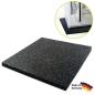 Preview: Building protection mat 80cm x 80cm rubber granulate rolls anti-slip mat 10mm thick